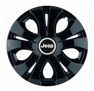 Set 4 Capace Roti Top Negru R15, Compatibil Cu Jeep - Img 1