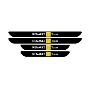 Set 4 stickere protectie praguri pentru Renault F1 Team