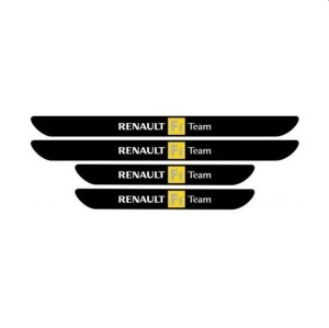 Set 4 stickere protectie praguri pentru Renault F1 Team - Img 2
