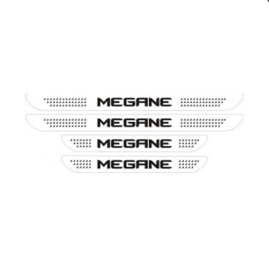 Set 4 stickere protectie praguri pentru Renault Megane v1 - Img 2