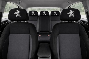 Set 5 huse tetiere negre, pentru gama auto PEUGEOT - Img 3