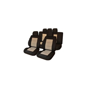 SET HUSE SCAUN PREMIUM LUX NEGRU-BEJ UMB3 - Img 2