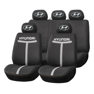 Set Huse Scaune Universale HLX1 Compatibile cu Hyundai – Negru/Gri