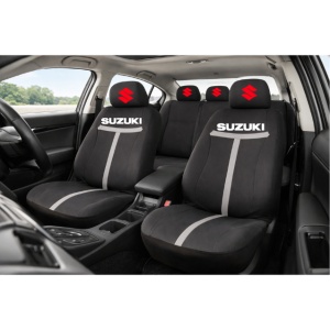 Set Huse Scaune Universale HLX1 Compatibile cu Suzuki – Negru/Gri - Img 2