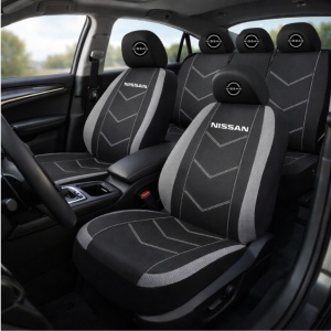 Set Huse Scaune Universale HLX3 Compatibile cu Nissan NOU – Negru/Gri - Img 2