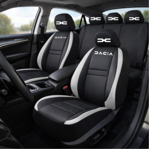 Set Huse Scaune Universale HLX4 Compatibile cu Dacia Nou – Negru/Gri - Img 2