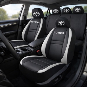 Set Huse Scaune Universale HLX4 Compatibile cu Toyota – Negru/Gri - Img 2