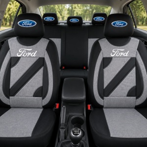 Set Huse Scaune Universale Nero Gri Personalizate cu Ford - Img 2