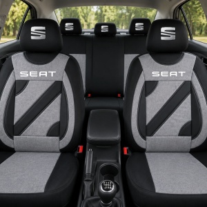 Set Huse Scaune Universale Nero Gri Personalizate cu Seat - Img 2