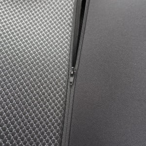 Set Huse Scaune Universale Premium Carguard Personalizate cu Mitsubishi – Negru/Gri - Img 4
