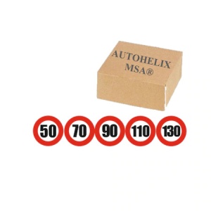 Set Indicator Limita viteza bulina 9 x 9 cm, autocolant pentru bara de protectie - Img 2