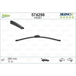 Stergator Luneta Valeo Silencio Flat 280 Mm Vr261 - Img 3