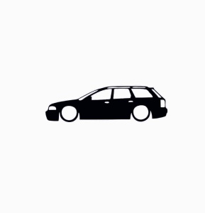 Sticker Audi Break 15x4.4 cm, Creative Rey®