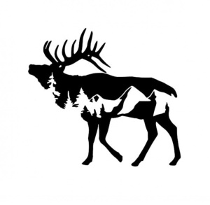 Sticker Deer 15 cm, Creative Rey®