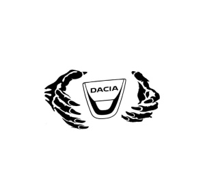 Sticker Hand Dacia 15x8.3 cm, Creative Rey®