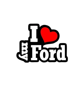 Sticker I Love My Ford 15x11 cm, Creative Rey®