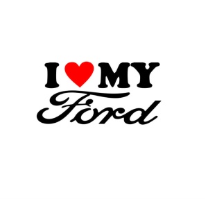 Sticker I Love My Ford 15x7.6 cm, Creative Rey®