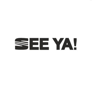 Sticker See Ya 18x3.5 cm, Creative Rey®