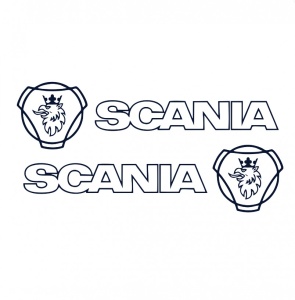 Sticker Set Scania Stanga Dreapta 50 cm, Creative Rey®