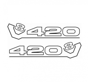 Sticker Set Scania v8 420 60cm, Creative Rey®