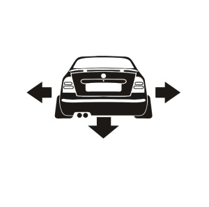 Sticker SKODA OCTAVIA SPATE 15x8 cm, Creative Rey®
