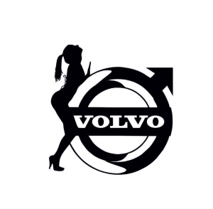 Sticker Women Volvo 20x10 cm, Creative Rey®