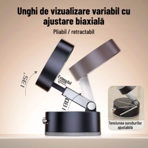 Suport Magnetic Negru cu Ventuza si Brat Reglabil Pentru Mini - Img 5