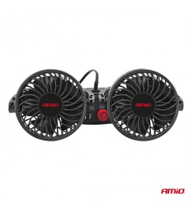 VENTILATOR AUTO PENTRU TETIERĂ CU ÎNCĂRCĂTOR USB 2X4" 12V - Img 3