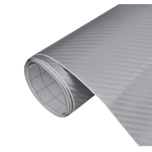 Folie carbon auto 3D, 1 x 1.27 m, Argintiu - Img 3