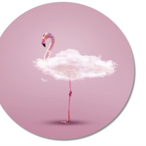 Mousepad Flamingo, 20 x 20 cm - Img 2