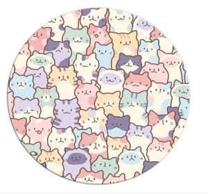 Mousepad Pisicute multicolor 20 x 20 cm