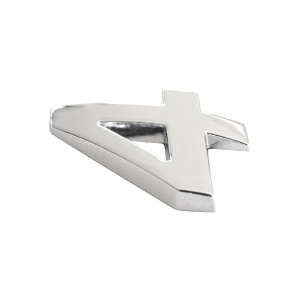ORNAMENT AUTO 3D. CIFRA 4. 26 MM. CROMAT - Img 2