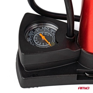 Pompa de picior metalica MINI PU03 cu manometru - Img 3