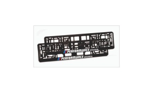 Set 2 bucati, suport numar inmatriculare personalizat Performance