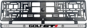 Set 2 bucati, suport numar inmatriculare Volkswagen Golf GTI Dark