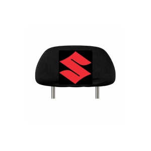 Set 2 huse tetiere negre, pentru gama auto SUZUKI - Img 2