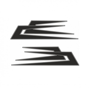Set 2 stickere swedish boomerang 20 cm, Creative Rey®