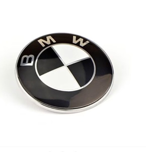 Set 4 Capace Jante Aliaj BMW, Diametru 52mm interior - 56 mm exterior, Alb/Negru - Img 3
