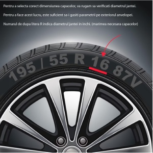 Set 4 Capace Roti 14 `` Best Alb-Negru, Compatibile Cu Fiat - Img 4