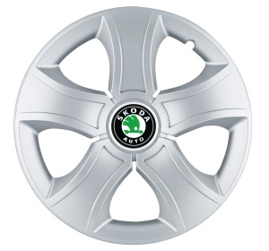 Set 4 Capace Roti 14 inchi (R14) Bis Gri, Compatibile Cu Skoda