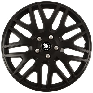 Set 4 Capace Roti 14 inchi (R14) Dakar Negru, Compatibile Cu Skoda Nou