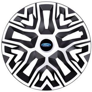 Set 4 Capace Roti 15 `` Best Alb-Negru, Compatibile Cu Ford - Img 1