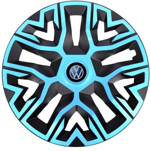Set 4 Capace Roti 15 `` Best Azur-Negru, Compatibile Cu Volkswagen - Img 1