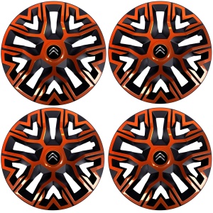 Set 4 Capace Roti 15 `` Best Cupru-Negru, Compatibile Cu Citroen - Img 2