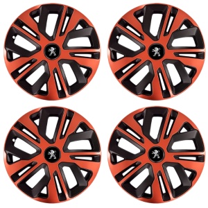 Set 4 Capace Roti 15 inch (R15), Raven Cupru-Negru Compatibil Cu Peugeot - Img 2