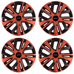 Set 4 Capace Roti 15 inch (R15), Raven Cupru-Negru Compatibil Cu Smart - Img 2