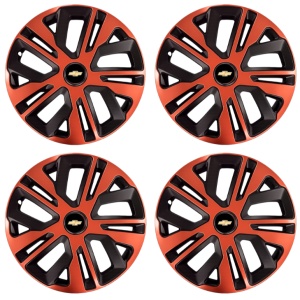 Set 4 Capace Roti 15 inch (R15), Raven Cupru-Negru Compatibil Cu Chevrolet - Img 2