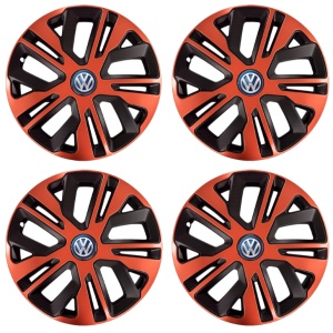 Set 4 Capace Roti 15 inch (R15), Raven Cupru-Negru Compatibil Cu Volkswagen - Img 2
