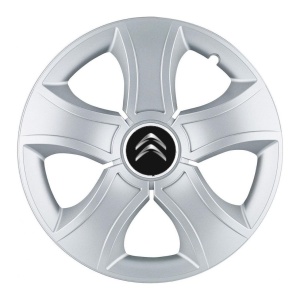Set 4 Capace Roti 15 inchi (R15) Bis Gri, Compatibile Cu Citroen - Img 3