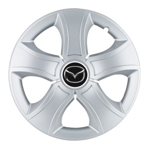 Set 4 Capace Roti 15 inchi (R15) Bis Gri, Compatibile Cu Mazda - Img 3